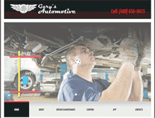 Tablet Screenshot of garysfullserviceautorepair.com